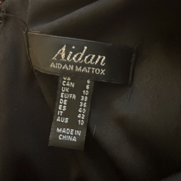 NWT Aidan Mattox Red Cranberry Sequin Ribbon Cocktail Dress!! - Picture 8 of 9